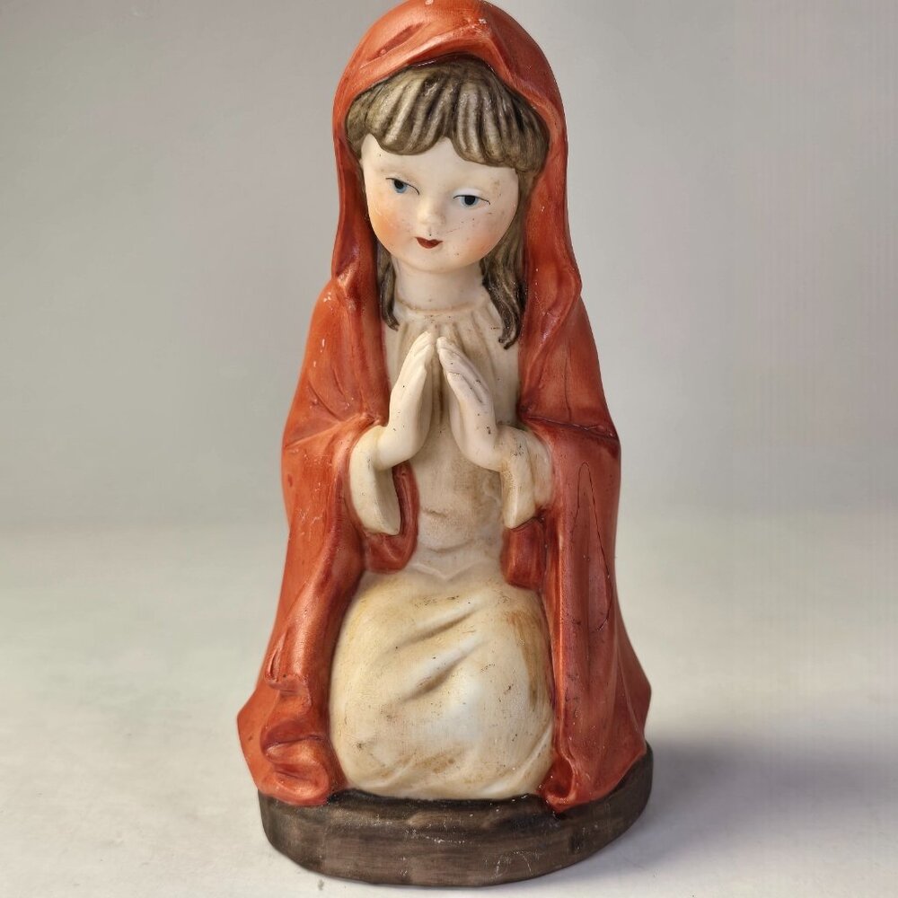 Vintage Nativity Set Porcelain Figurine Figure Mary Christmas Decor Holiday - Picture 6 of 8